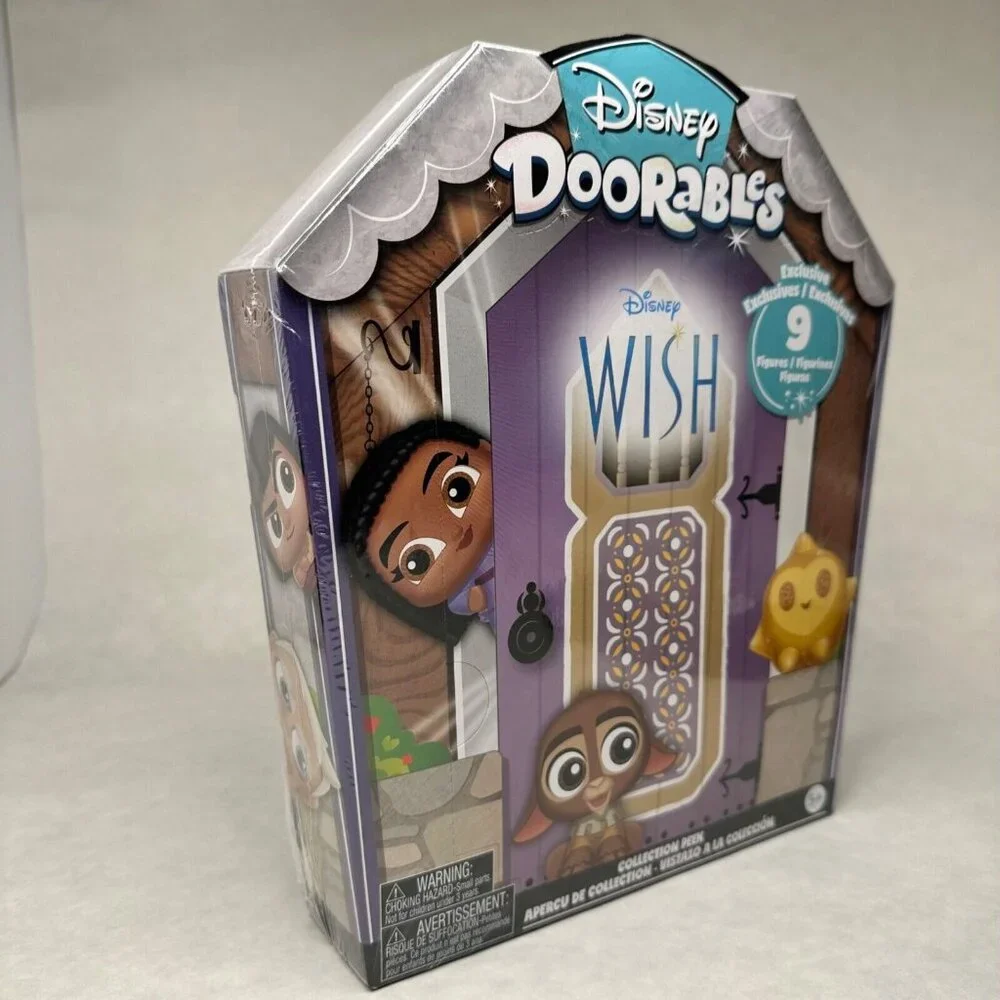 WISH Disney Doorables Set of 9 Exclusive Figures ASHA STAR DAHLIA VALENTINO NEW‎